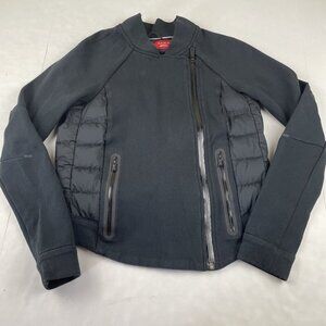 Nike Tech Fleece Jacket Women’s XS Aeroloft Down Puffer Moto Black 800 Fill